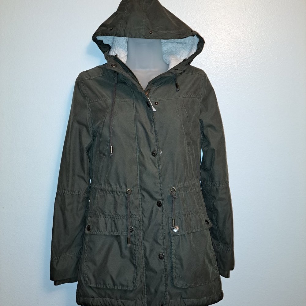 Women's XSmall Prince&Fox (Aeropostale) Parka Army Green Jacket - Picture 1 of 13
